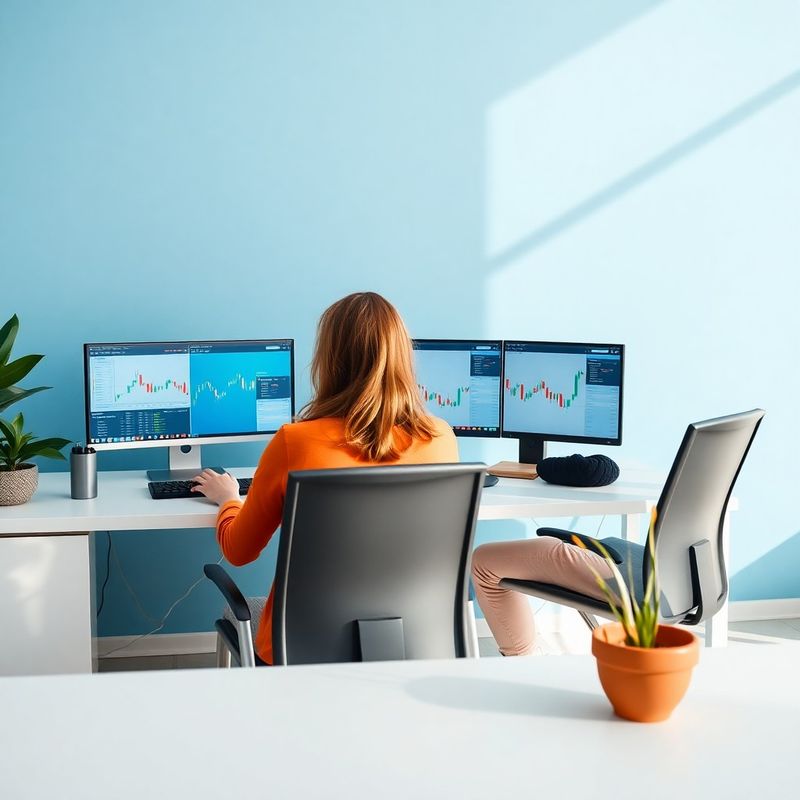 Tim Studio Kovačević za radnim stolovima s trading monitorima